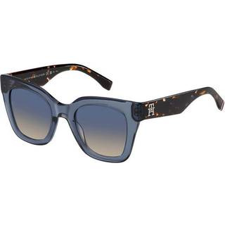 Tommy Hilfiger Kvinde TH 2051/S PJP/I4 Solbriller Acetat Blå Blå Firkantet Normal Skygge