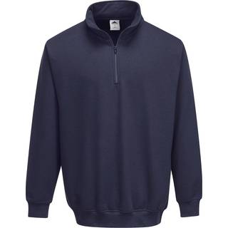 Sorrento sweatshirt med lynlås - Marine (Størrelse: S)
