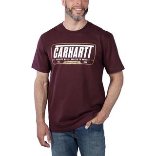 CARHARTT® HEAVYWEIGHT GRAPHIC S/S T-SHIRT SEA PINE-HEATHER GREY SIZE S