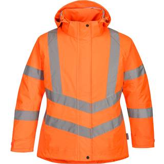 Dame hi-vis vinterjakke - Orange (Størrelse: XS)