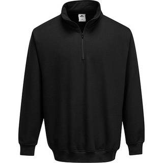 Sorrento sweatshirt med lynlås - Sort (Størrelse: XXL)