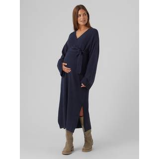 MamaLicious Annie langærmet midi kjole -  navy blazer