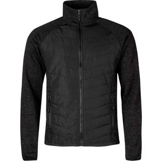 Halti Men's Streams Hybrid Knit Layer Jacket Black Melange, XXL