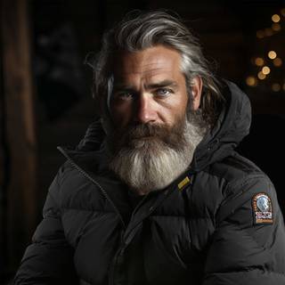 PARAJUMPERS Herren Daunenparka schwarz