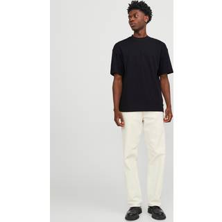 Ensfarvet O-hals T-shirt
