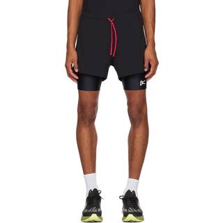 District Vision Layered Pocketed Trail Shorts Black