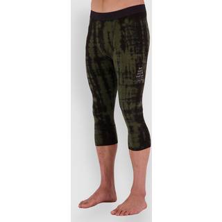 Mons Royale Merino Cascade Flex 200 3/4 Basislag - lange underbukser - S - olive tie dye