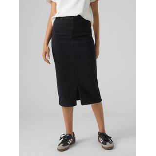 VERO MODA dame nederdel VMLINA - Black Denim - S