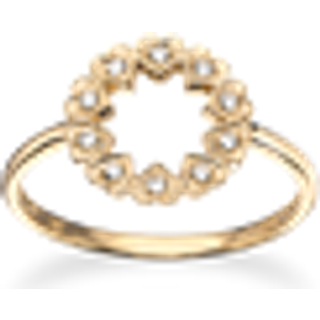 Hjerter 8 Karat Guld Ring fra Scrouples 711173
