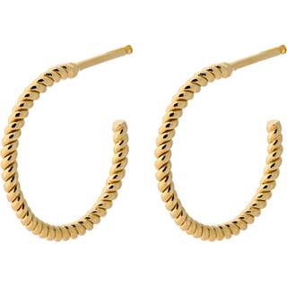 Pernille Corydon Small Twisted øreringe E-232-GP