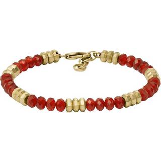 Fossil Rustfri Stål Herrearmbånd med Rød Agat JF04606710