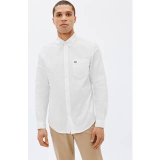 LACOSTE Herren Hemd weiß Slim Fit