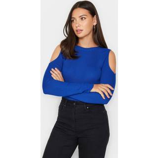 Lts Tall Cobalt Blue Cold Shoulder Jumper 22-24 Lts | Tall Women's Sweaters & Jumpers