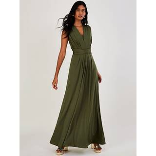 Monsoon Monsoon Green Thea Twist Me Tie Maxi Dress