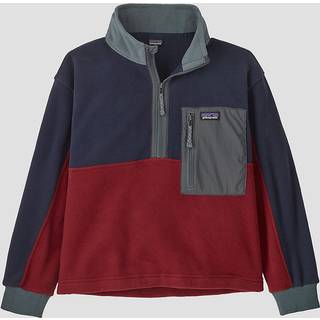 Patagonia Kid's Microdini 1/2 Zip Pullover Fleecesweatere Børn størrelse L farve rød/blå