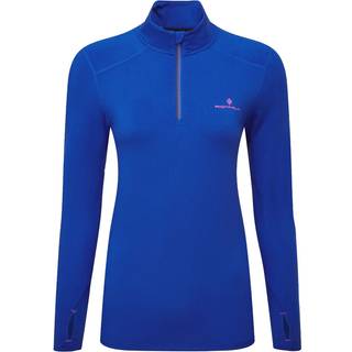 Ronhill Core Thermal 1/2 Zip Running Shirt Women - Blue, Size L - blue