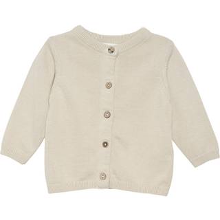 Fixoni Børne Cardigan i økologisk bomuld - Oatmeal - 56