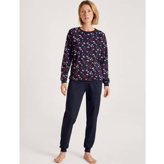Calida AG DAMEN Pyjama mit Bündchen, dark lapis blue - 100306829