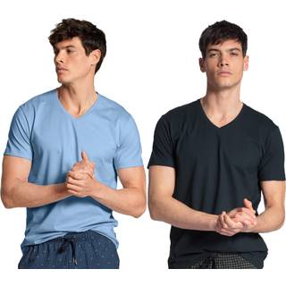 Calida Remix Basic V-Neck T-shirt - Darkblue - Large