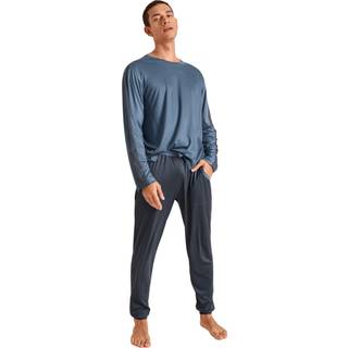 CALIDA Herren Pyjamahose grau Modal unifarben