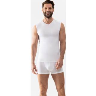 Mey Herren Muskel-Shirt weiß Viskose/Modal unifarben