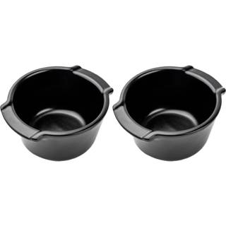 Peugeot Ramekin Auflaufform Duo 11 cm satinschwarz - Keramik - Schwarz
