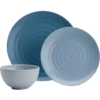 Servicesæt - Enten Vintage beige eller Shades of blue - 12 stk