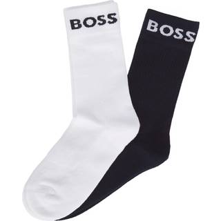 BOSS 2-Pak Sportsstrømper i Mørkeblå og Hvid