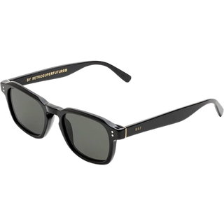 Retrosuperfuture Unisex CGO Luce Black Solbriller Acetat Sort Sort Firkantet Normal