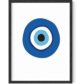 Haus og nuancer onde ?jenindretning - marinebl? v?gkunst ond ?jenv?gindretning mykonos kunstv?rk onde ?jne udskriver store ?jne maleri print ond