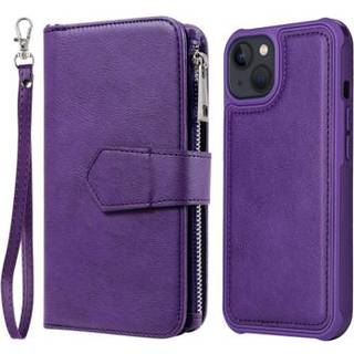 KT Multifunctional Series iPhone 14 Pung Taske - Lilla