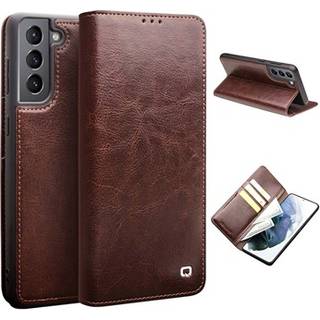 Qialino Classic Samsung Galaxy S21+ 5G Læderpung - Brun
