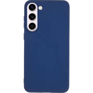Samsung Galaxy S23 Mat Fleksibelt Plastik Bagside Cover - Blå