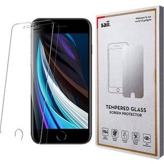 Saii Premium iPhone 6/6S/7/8/SE (2020)/SE (2022) Hærdet Glas - 9H - 2 Stk.