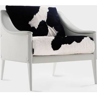 Poltrona Frau Seating - 'Dezza 24' armchair in White + Cavallino upholstery: pelle frau®colorsp