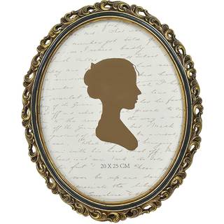 Solbelyst vintage billedramme 8x10 tommer oval antikke fotorammer med glasfront luksus foto display bordplade væg hængende gaveideer gyldenbrun