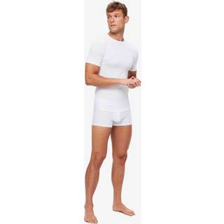 DEREK ROSE Herren T-Shirt weiß Mikrofaser/Funktion unifarben