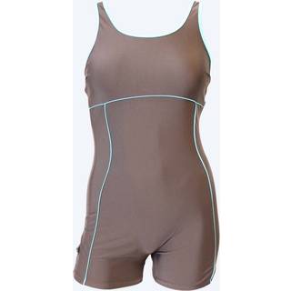 Mirou badedragt med ben til damer - 244S - Lyseblå/sort