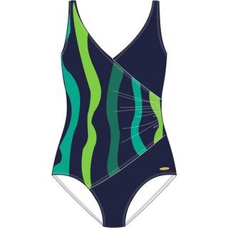 Damella Julia Basic Swimsuit - Blue/Green - 52 * Kampagne *