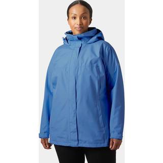 Helly Hansen Aden Plus, regnjakke, dame, plus size, blå