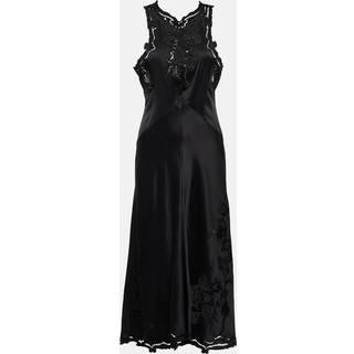 Isabel Marant Jadel embroidered silk-blend midi dress - black - S