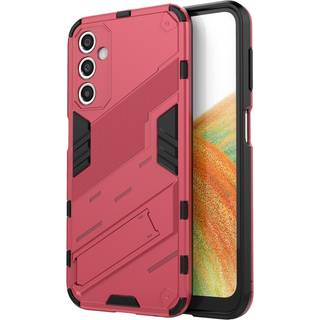 Samsung Galaxy A24 Hybrid Håndværker Bagside Cover m. Kickstand - Lyserød