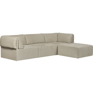 Gubi Wonder Sofa 3p Chaise Lounge Pg2 G077/13 Lc - Hjørnesofaer & Divansofaer Hør Bel Lino - 10054209-G077/13