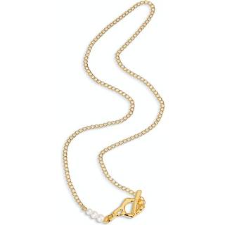 Jane Kønig Space Mary Halskæde 18 kt. Forgyldt Sølv SMN-AW23-G - Dame - 925 Sterling Silver