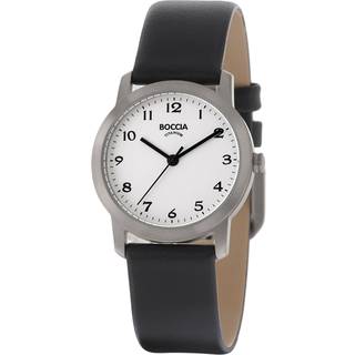 Boccia 3291-01 Titan-Damenuhr mit Lederarmband