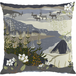 Arvidssons Textil Fjällvandring pudebetræk 47x47 cm Blå