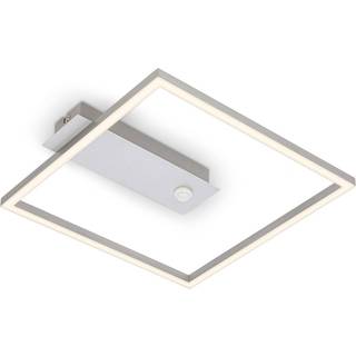 Nici LED-loftlampe med sensor, kvadratisk, alu