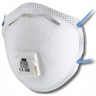 Filt halvmask 3m 8322 ffp2v