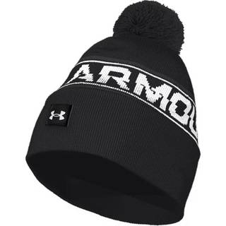 Hat Under Armour UA Men's Halftime Pom Beanie-BLK 1379985-001 Størrelse OSFM