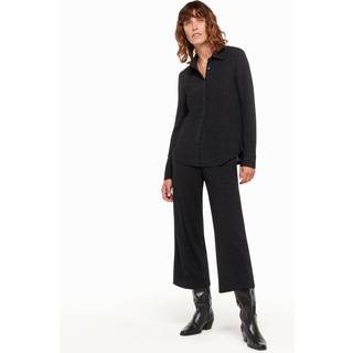 Whistles Whistles Eva Sparkle Cropped Black Trousers